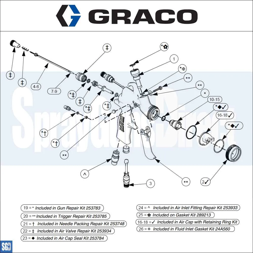 graco paint sprayer parts diagram