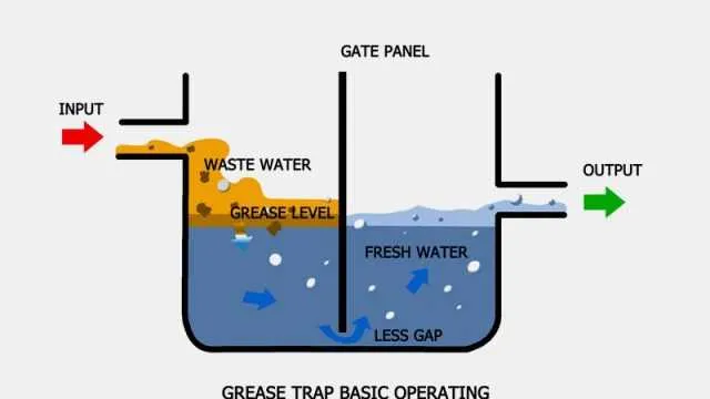 grease trap plumbing diagram