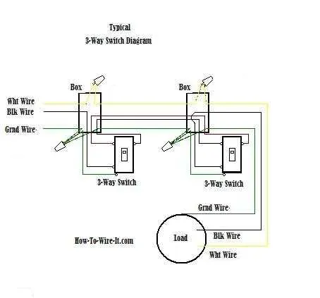 4 wire 3 way switch diagram