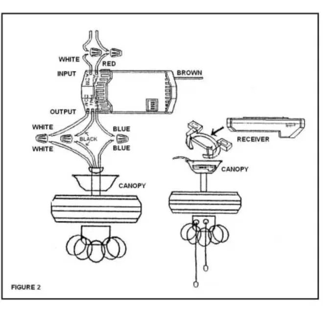 hampton bay ceiling fan parts diagram