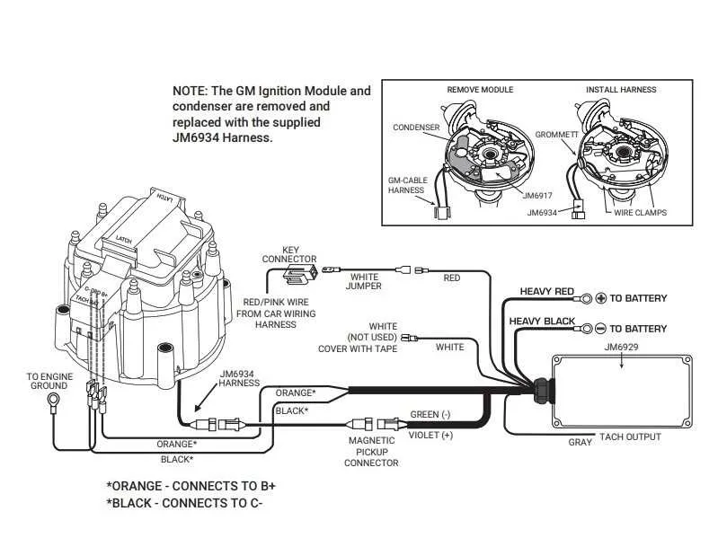 hei ignition chevy 350 hei distributor wiring diagram