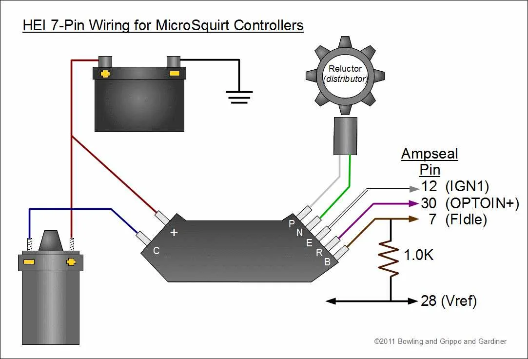 hei ignition chevy 350 hei distributor wiring diagram