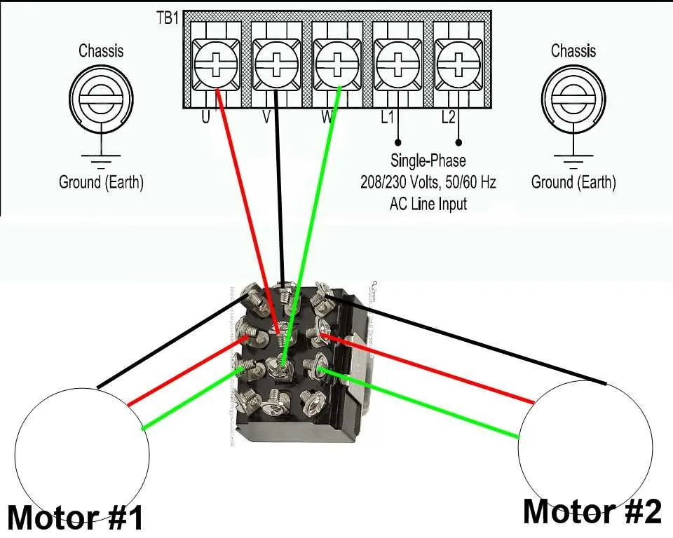 208 volt single phase wiring diagram