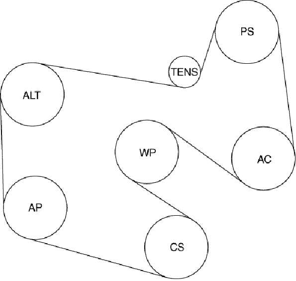 Hino 268 Belt Routing: Simplified Diagram