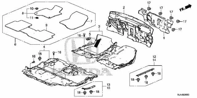 honda cr v undercarriage diagram