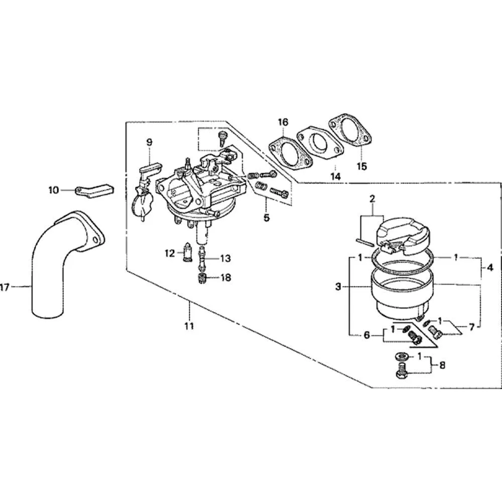 honda lawn mower carburetor diagram