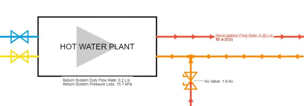 hot water recirculating pump diagram