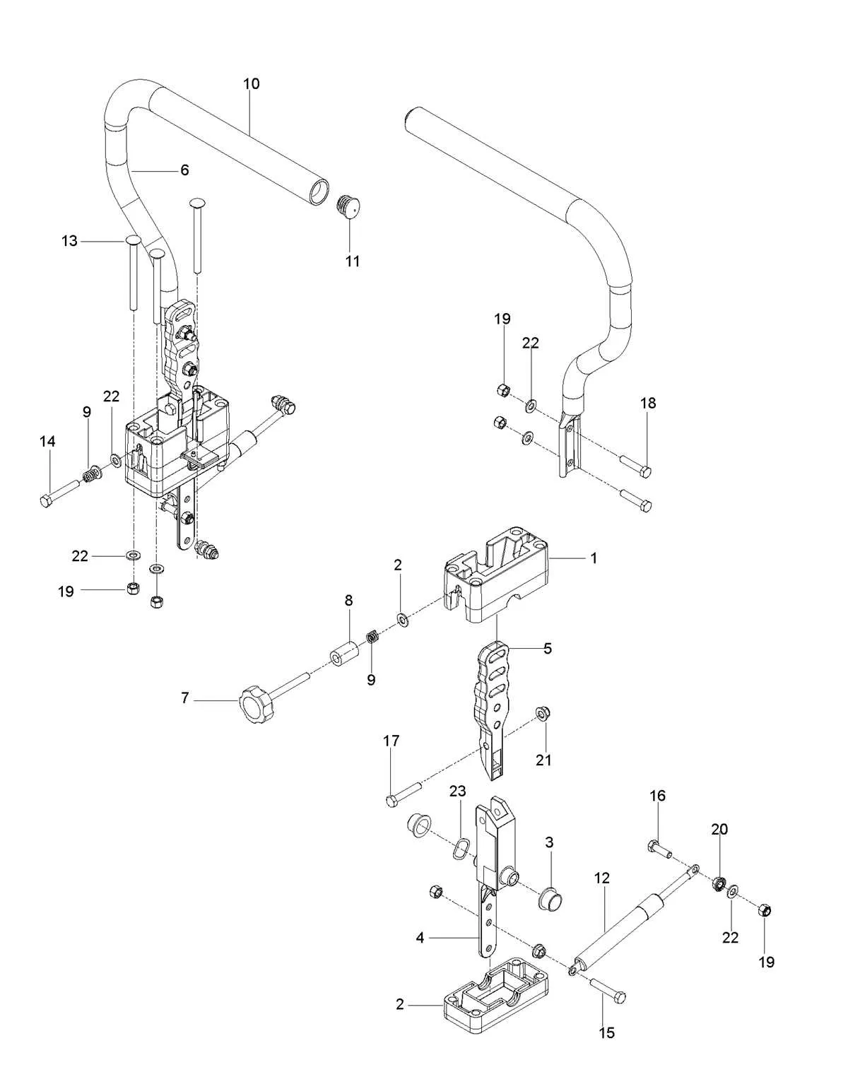 husqvarna z254 parts diagram
