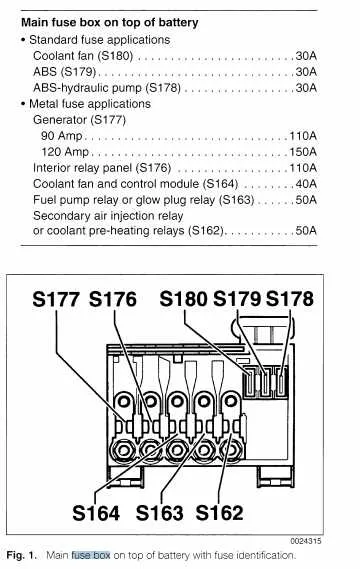 vw beetle fuse box diagram