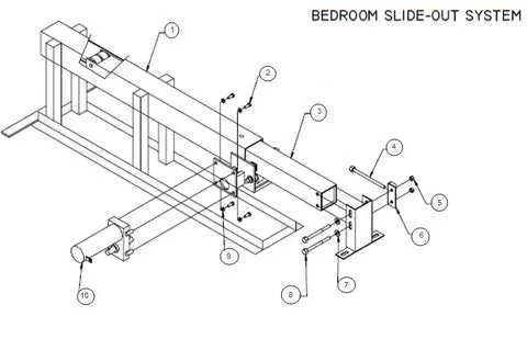 rv slide out parts diagram