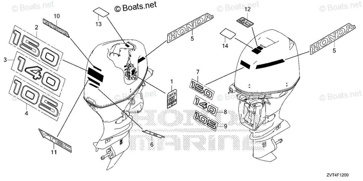 honda outboard motor parts diagram