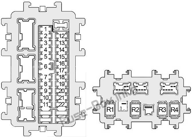 Overview of the Infiniti QX60 fuse box