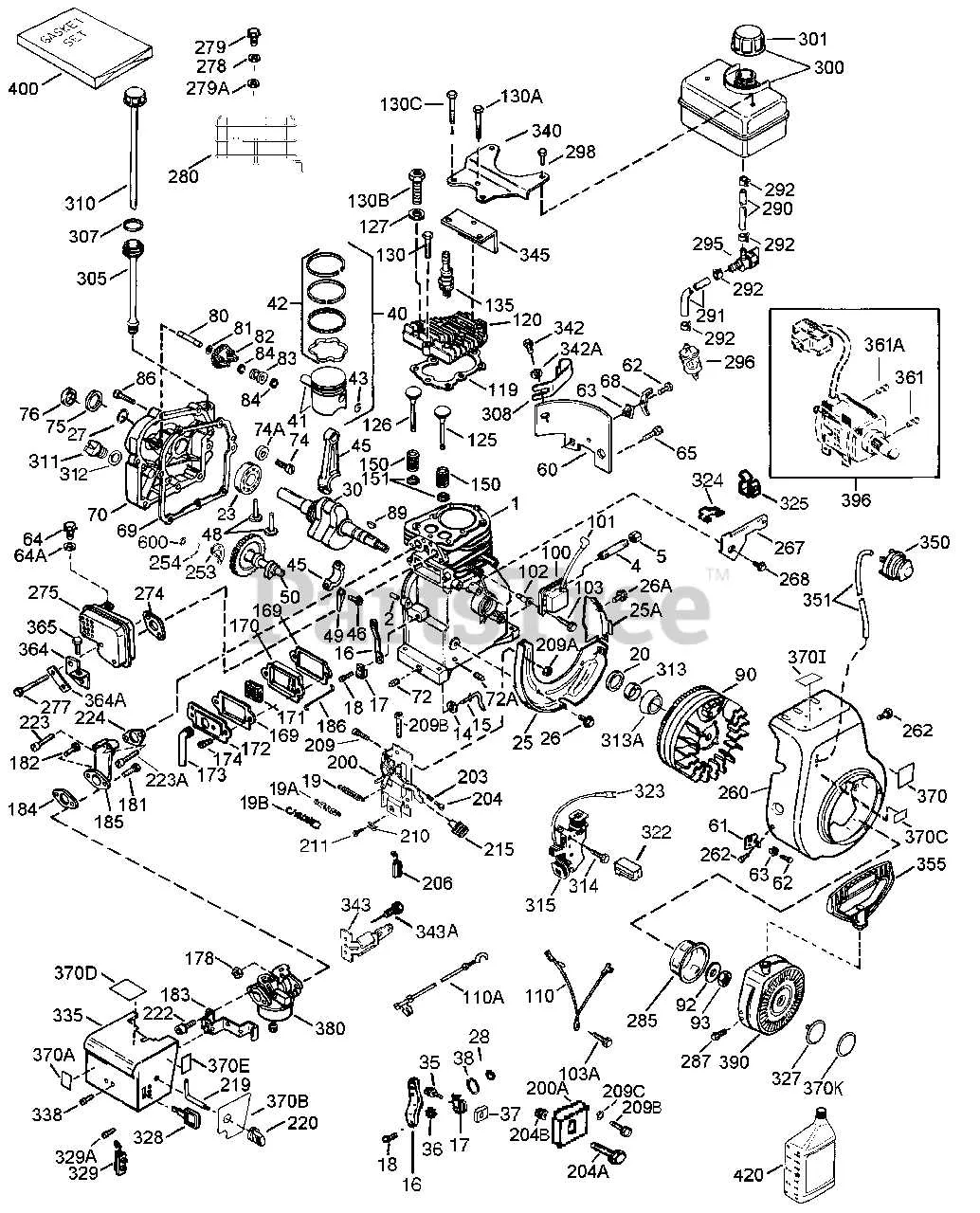 tecumseh engine parts diagram