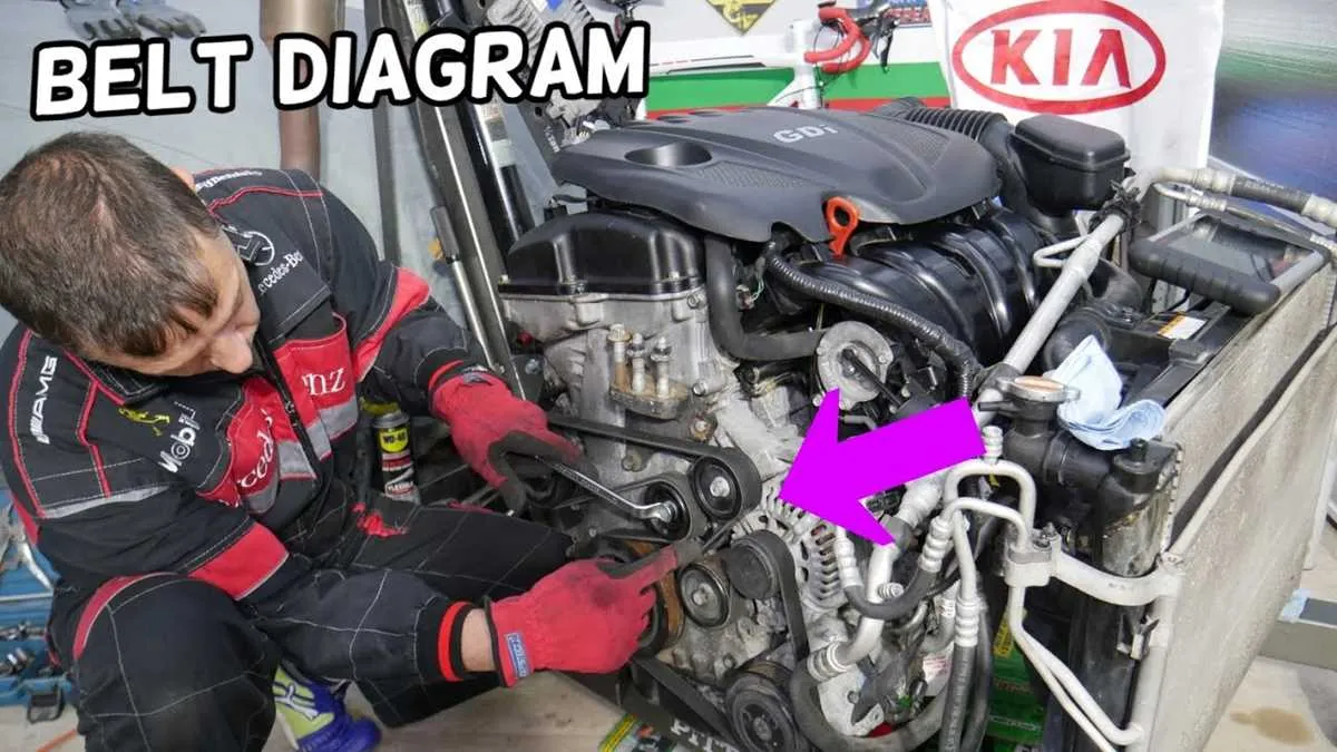 2013 kia sorento belt diagram