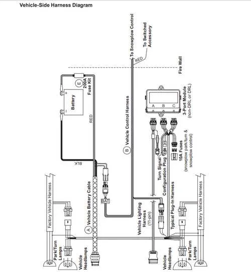 wiring diagram for a western snow plow