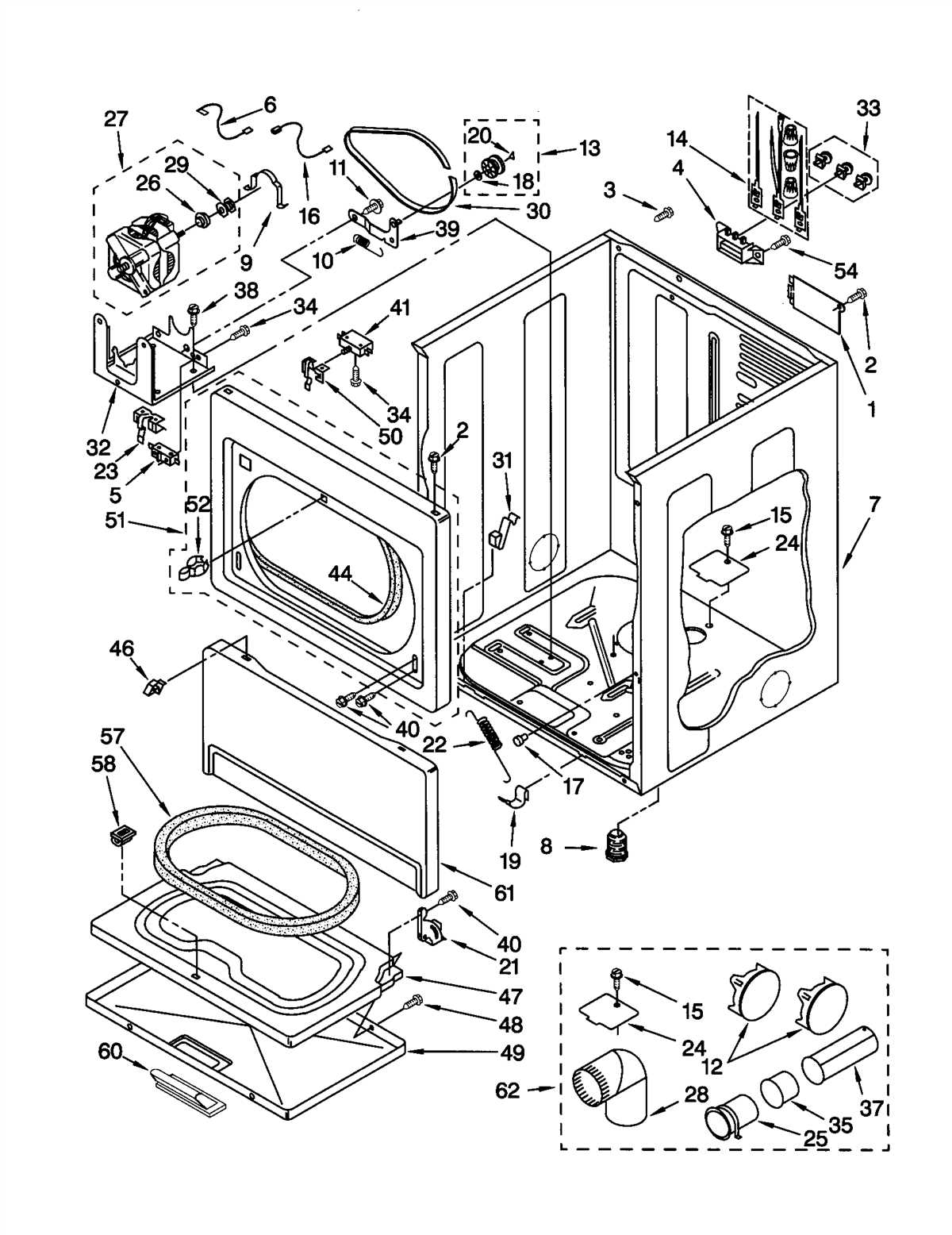 Kenmore dryer diagram heating element