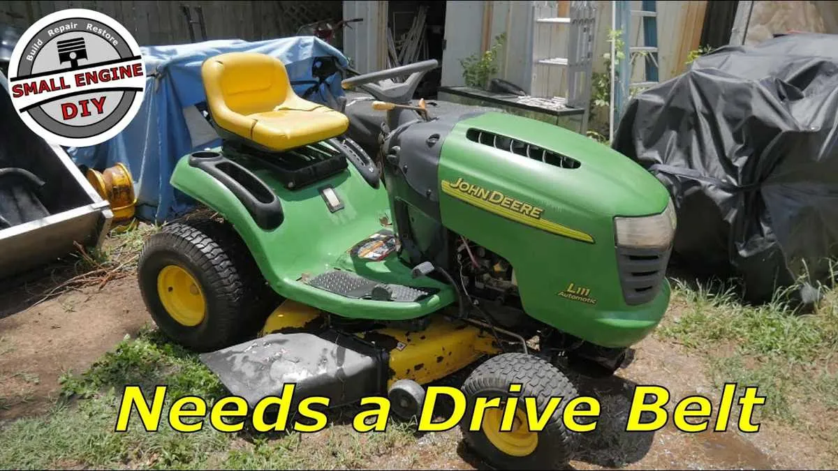 john deere l100 drive belt diagram