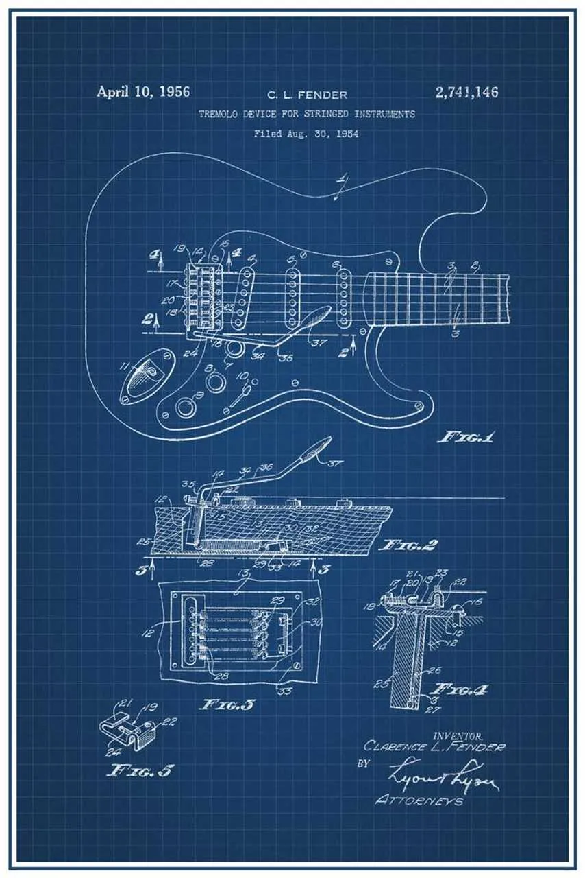 diagram of electric guitar