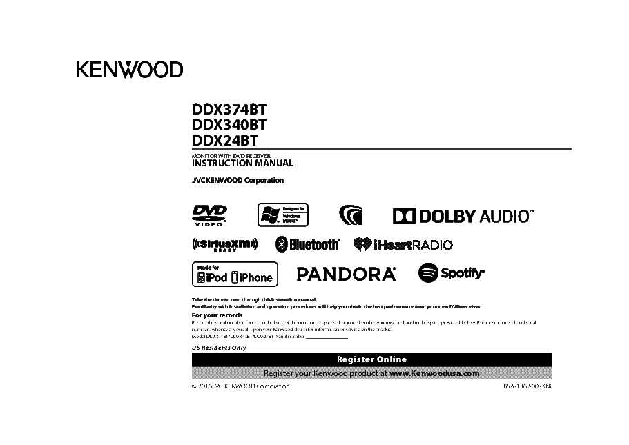 Kenwood ddx374bt wiring diagram