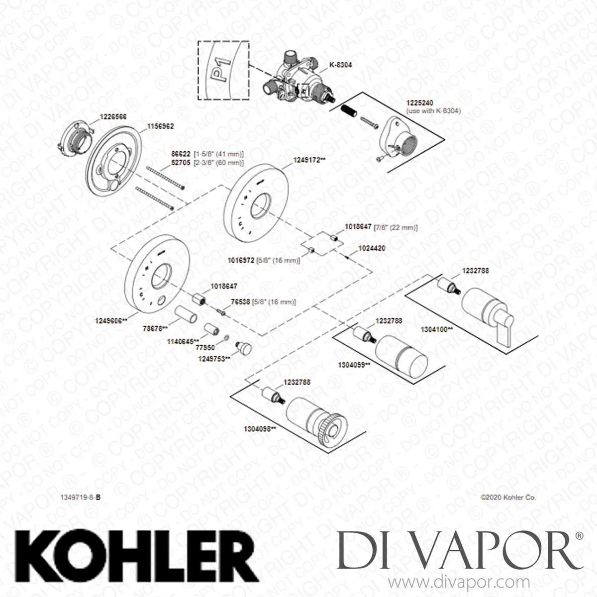 kohler kitchen faucet parts diagram