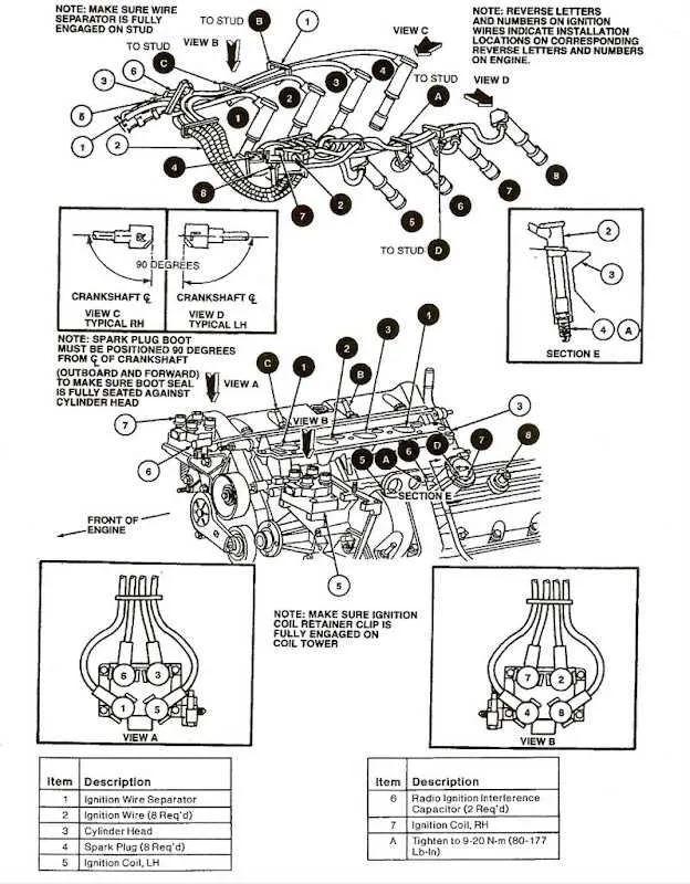 7.4 liter wire spark plug diagram