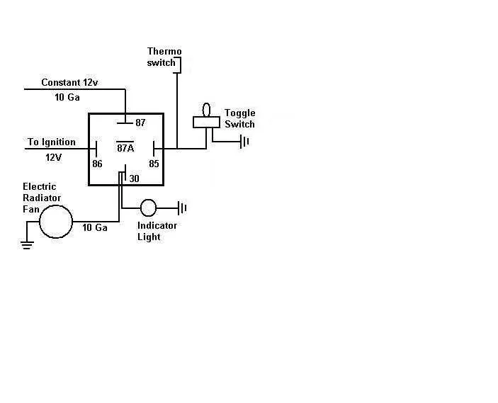 aftermarket electric fan wirng diagram