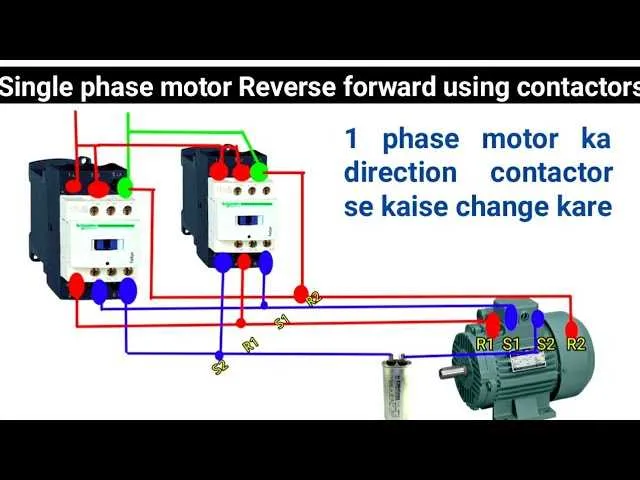 single phase reversible motor wiring diagram