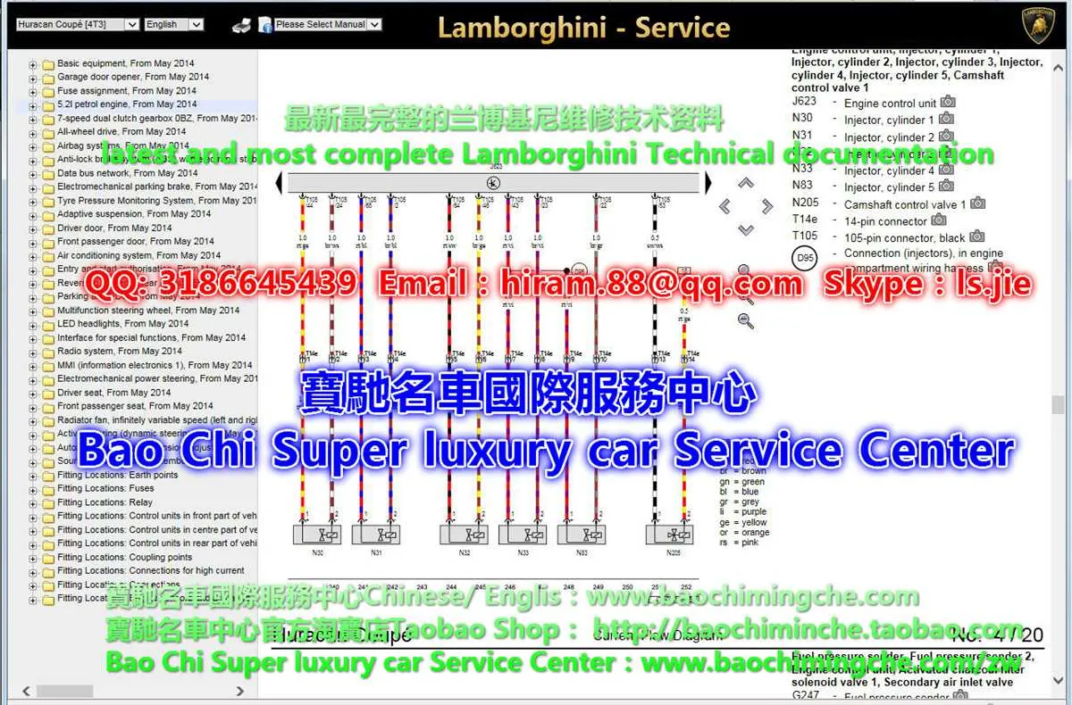 lamborghini huracan wiring diagrams