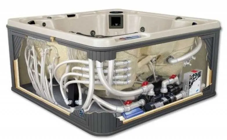 layout hot tub plumbing diagram