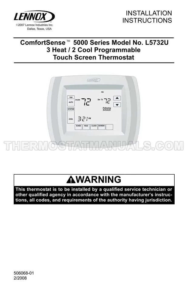 lennox thermostat wiring diagram