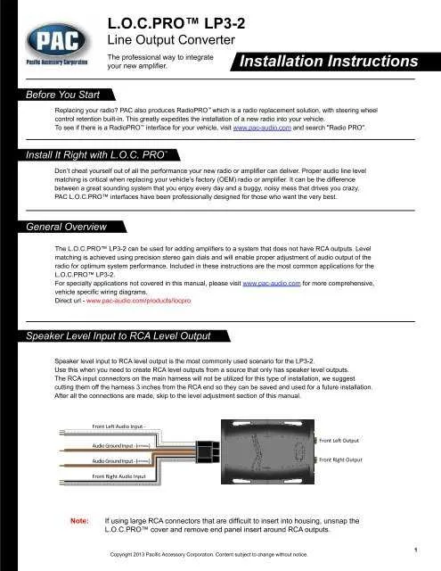 line output converter diagram