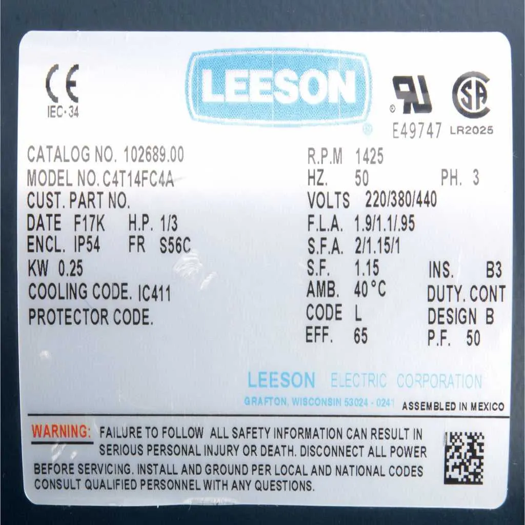 leeson motor wiring diagram