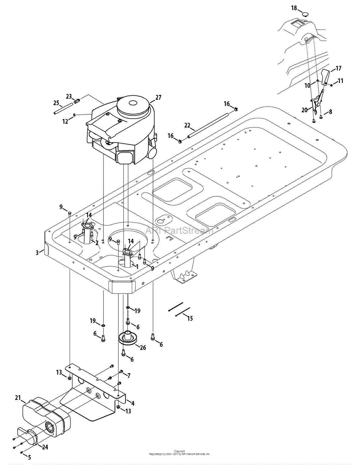 Lt2000 craftsman parts diagram