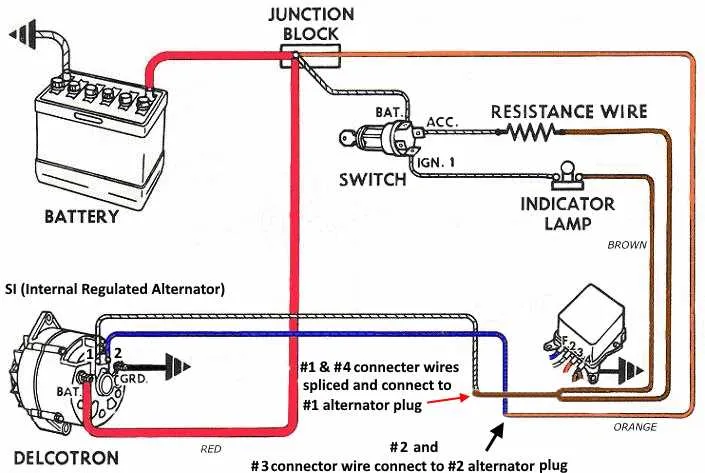 one wire alternator wiring diagram