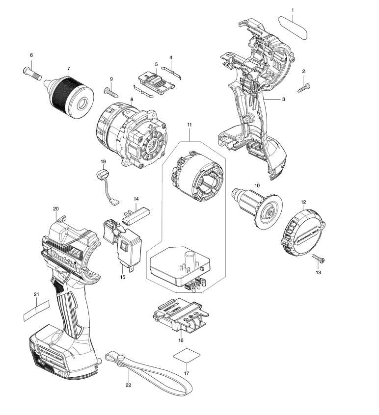 Makita parts diagram