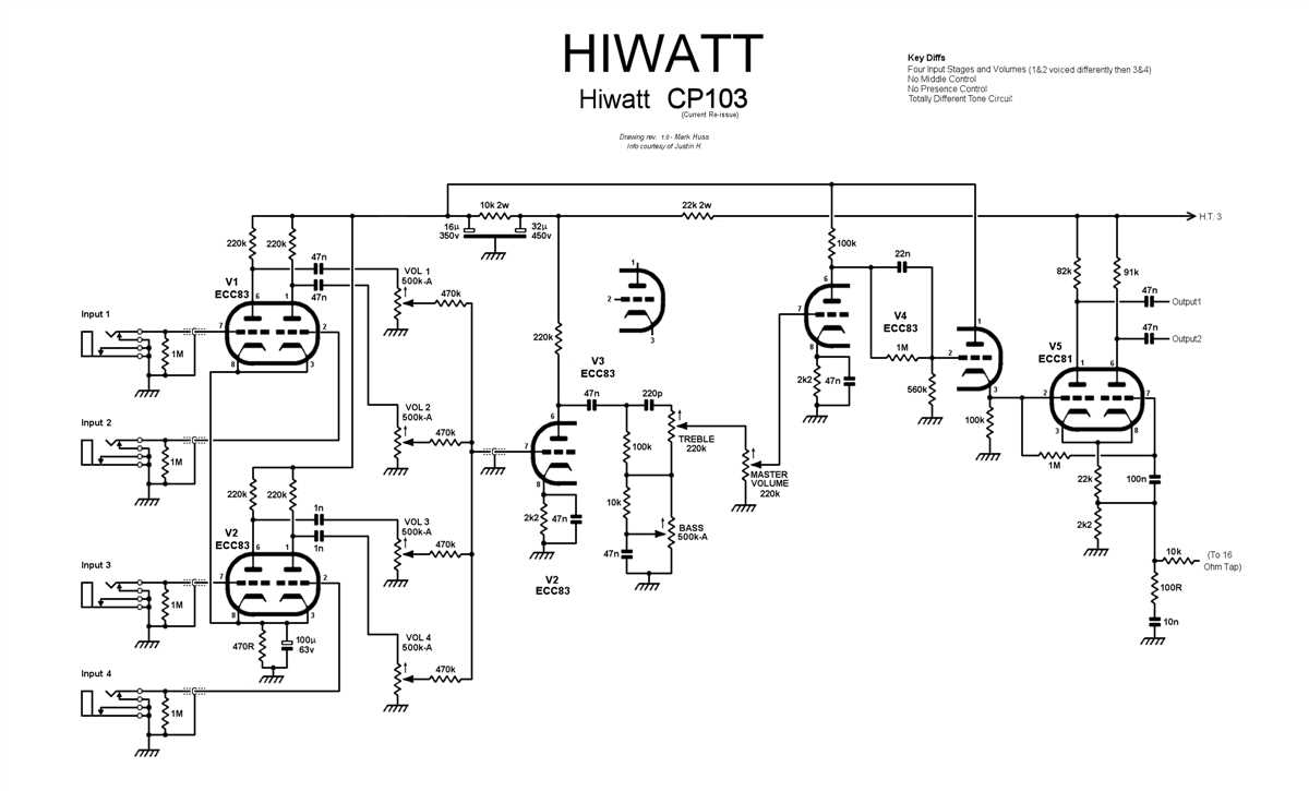 Marshall vintage modern schematic