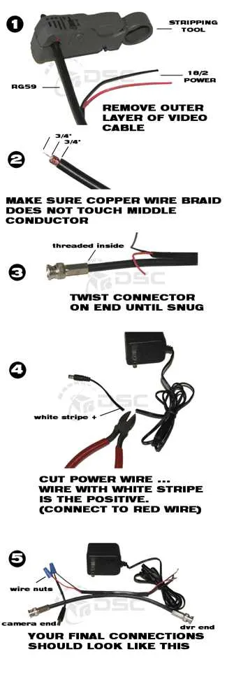 4 wire security camera wiring diagram