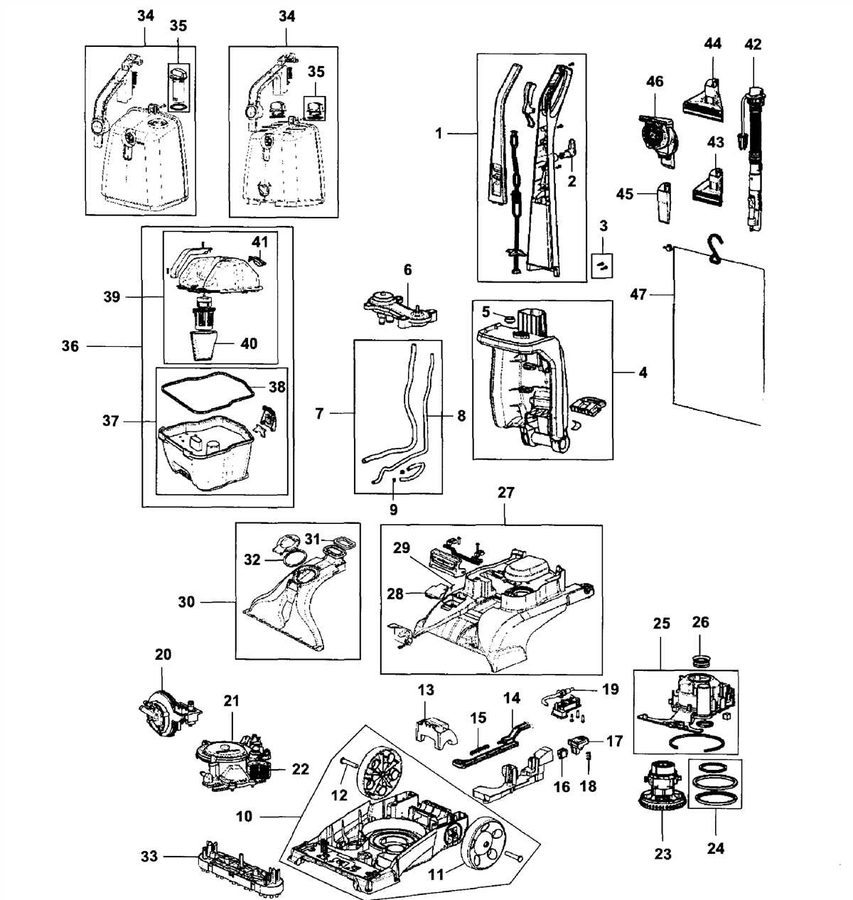 Tips for using the parts diagram: