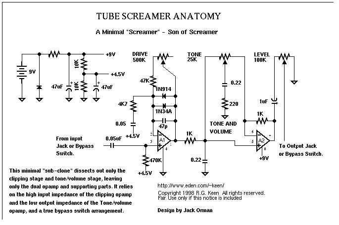 Breaking Down the Ibanez Tube Screamer Schematic