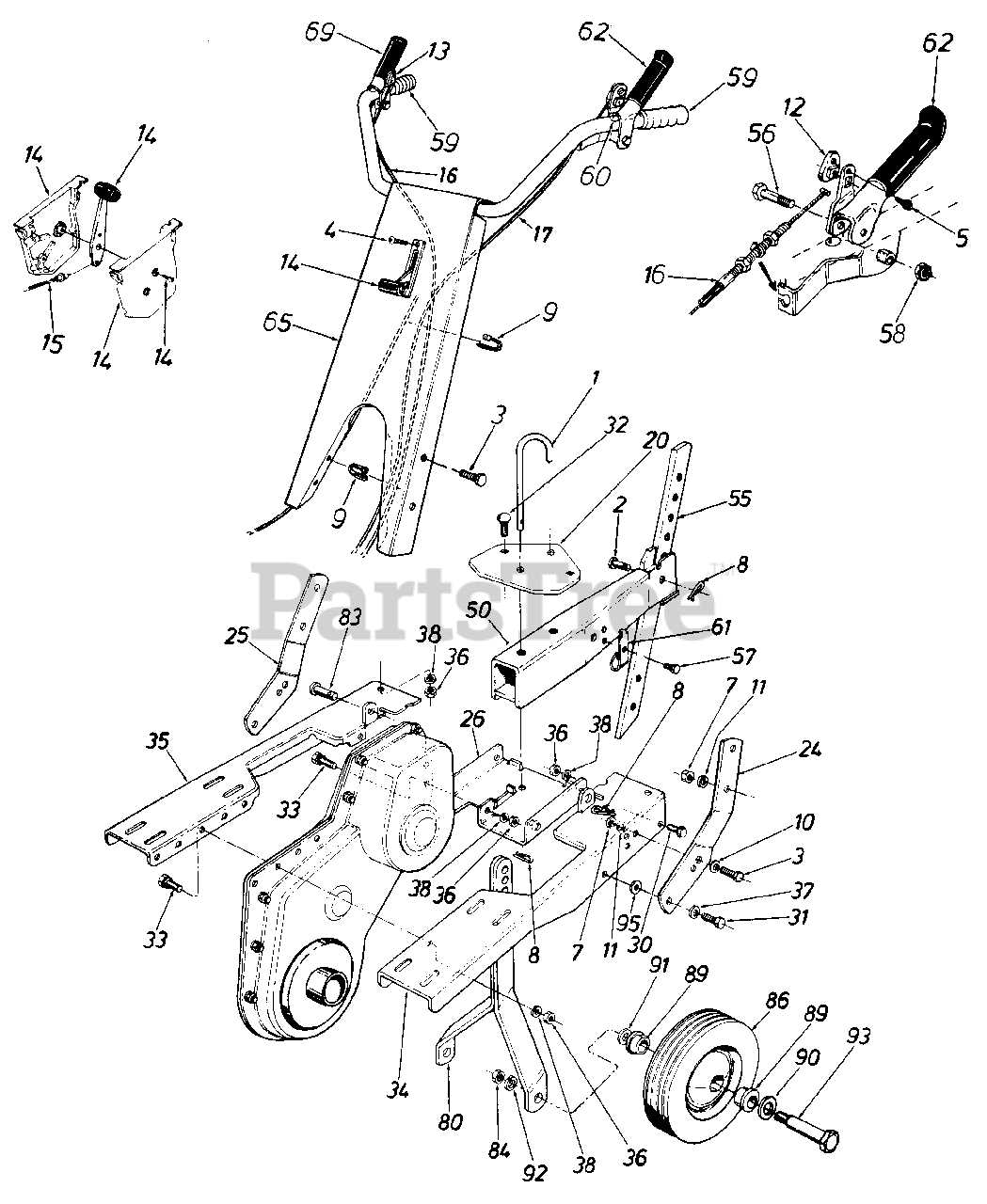 Engine Components of a Craftsman Rototiller