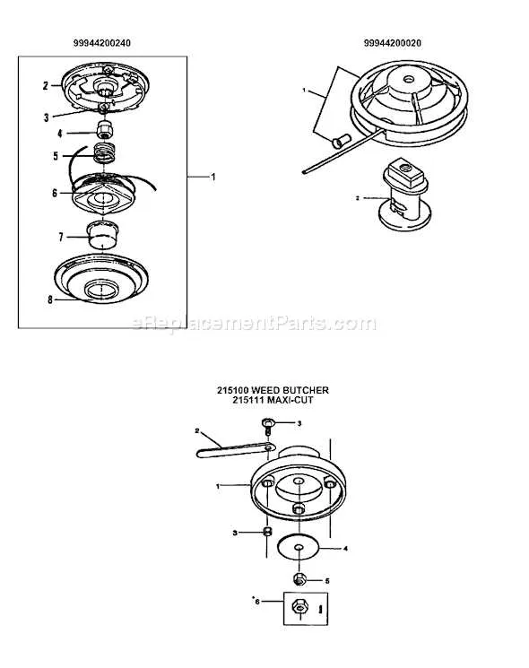 echo weed eater parts diagram