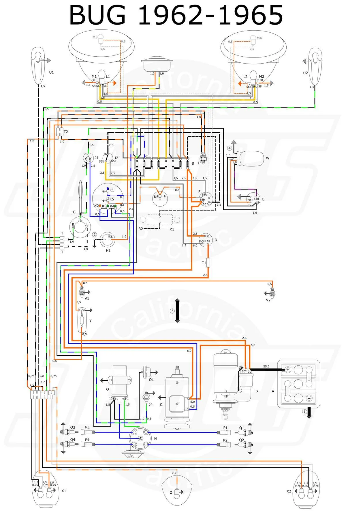 vw beetle fuse box diagram