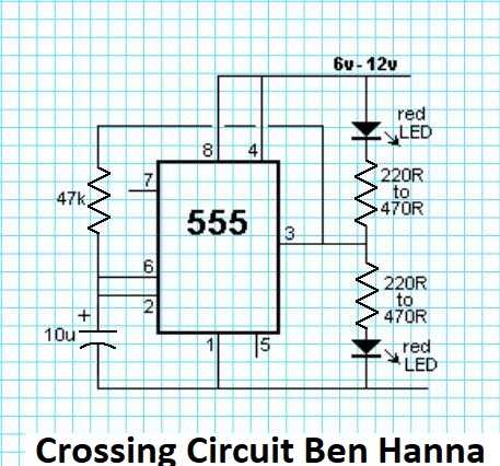 Flashing led circuit schematic