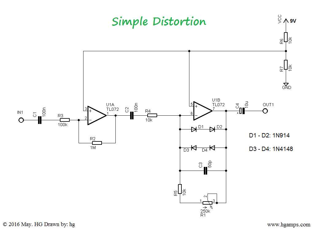 Popular Guitar Pedal Circuit Diagrams for Different Genres