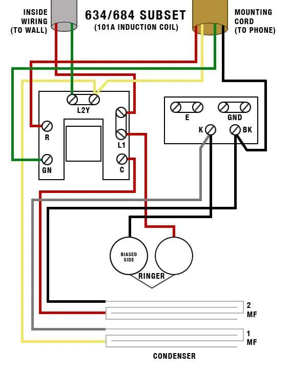 old telephone wiring diagram