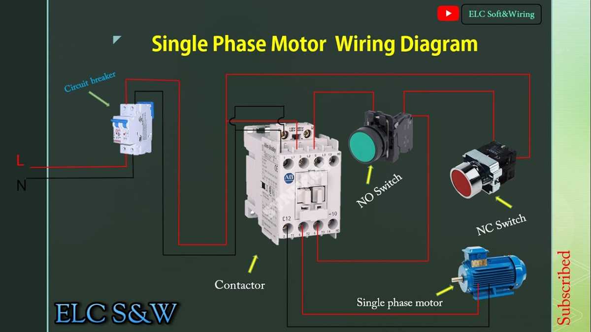 Wiring Diagram for Single Phase Motor Starter