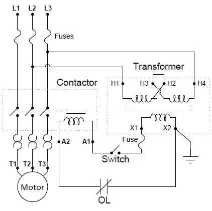 motor wiring connection diagram
