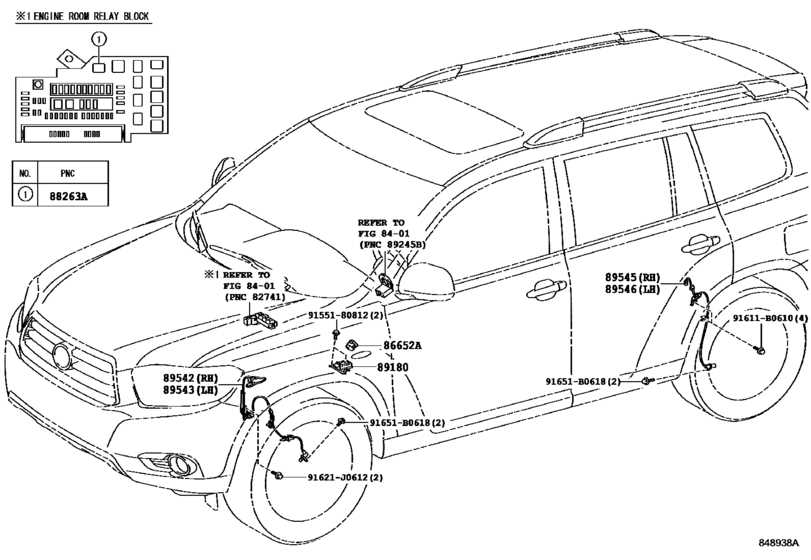 What Does a 2004 Toyota Highlander Parts Diagram Consist of?