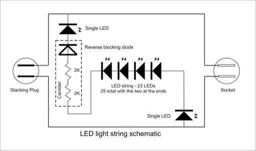 three wire 3 wire led christmas lights diagram