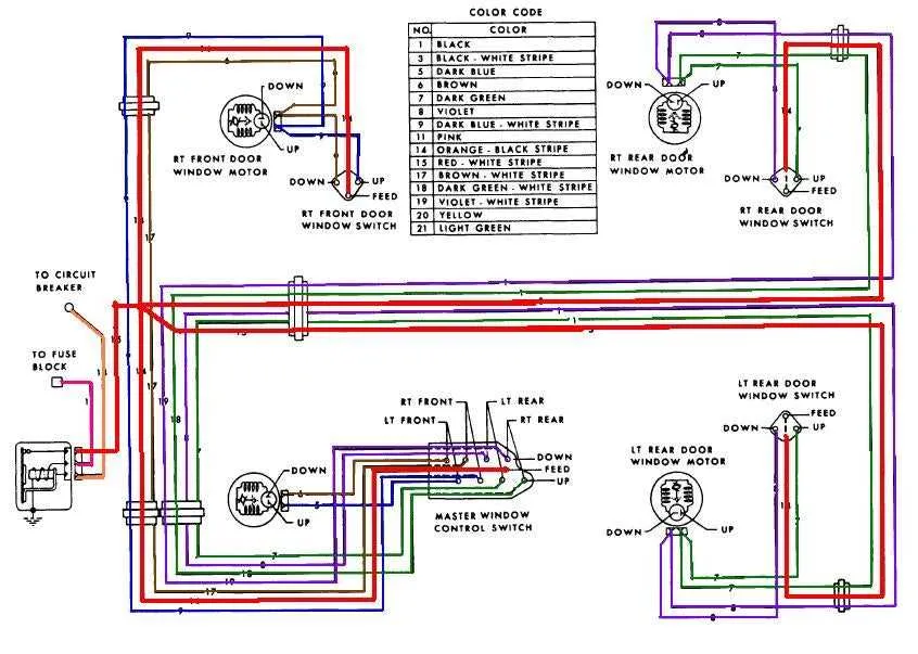 power window wiring diagram